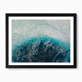 Teal Soothing 4 Art Print