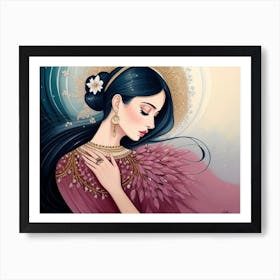 Diamond Of A Woman Art Print