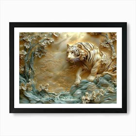 Tiger In The Forest 1 Art Print