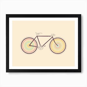 Fahrrad Art Print von Florent Bodart für Wohnzimmer minimalistisch