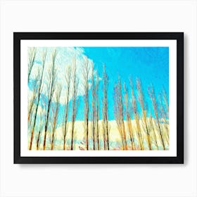 Tree Lined Landscape Art Print