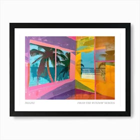 Miami From The Window Series Poster Painting 4 Art Print