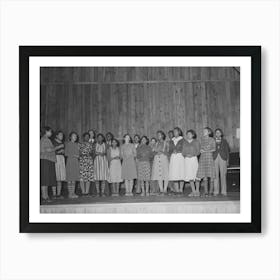 The School Glee Club, Lakeview Project, Arkansas By Russell Lee Art Print