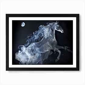 Mystic Moonlit Horse Art Print