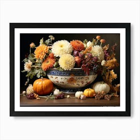 Thanksgiving Flowers Art Print