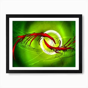 Abstraction Art Illustration In Painting Digital Style 63 Art Print