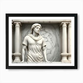 Marble Statue Art Print