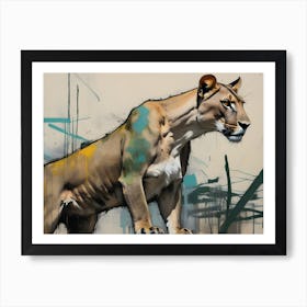 Africa Attentive Lioness Art Print