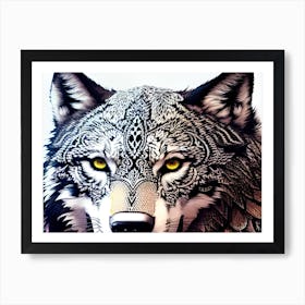 Wolf Painting 30 Art Print