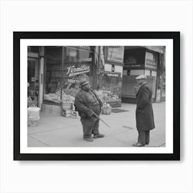 Street Scene In Danville, Illinois By Russell Lee Art Print