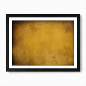 Yellow Grunge Texture 8 Art Print