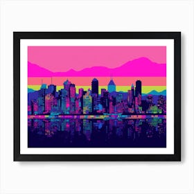 Vancouver Skyline 3 Art Print