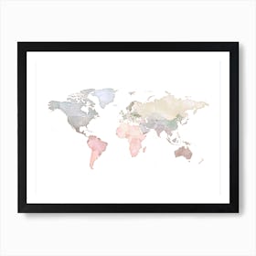 World Map No 115 Affiche