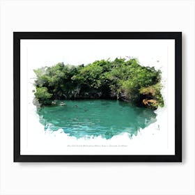 Blue Hole Park & Walsingham Nature Reserve, Bermuda, Caribbean Art Print