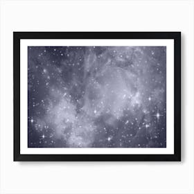 Lavender Galaxy Space Background Art Print