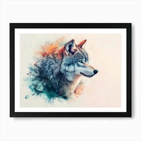 Wolf Painting 2 Art Print