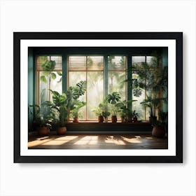 Morning Haze Plants Gaze Art Print