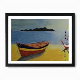 Pattaya Fishing Boats A Art Print