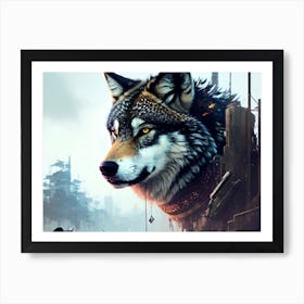 Wolf art 18 Art Print