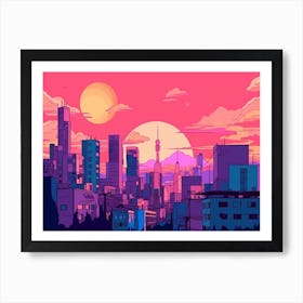 Sofia Skyline Art Print