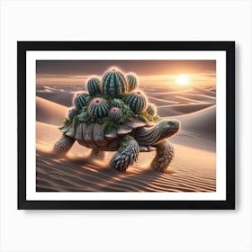 Cacturtle Cactus Turtle Art Print