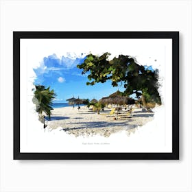 Eagle Beach, Aruba, Caribbean Art Print