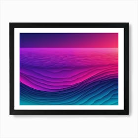 Abstract Ocean Background Art Print