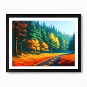 Autumn Road 6 Art Print