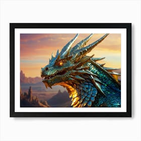 Crystal Dragon Art Print