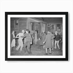 Swing Game At Play Party In Mcintosh County, Oklahoma, See General Caption 26 By Russell Lee Art Print