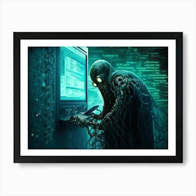 Octopus Hacker Art Print