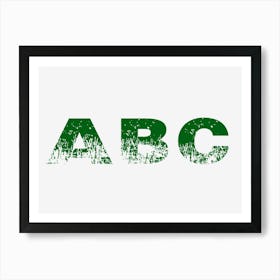 Abc Alphabet Art Print