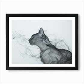 Smokey Cat 6 Art Print