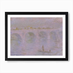 Waterloo Bridge In London, Claude Monet Art Print