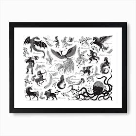 Mythical Creatures Art Print
