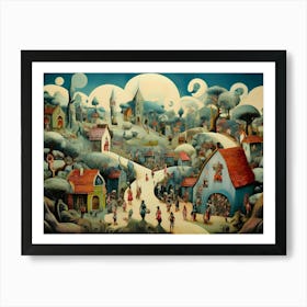 Fantasy Village 13 Art Print