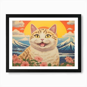 Cat In The Sun Art Print