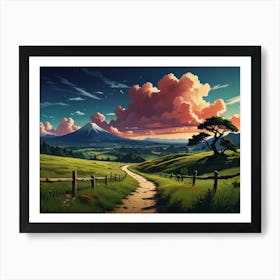 Landscape Hd Wallpaper Art Print