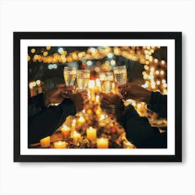 Toast To The New Year Art Print