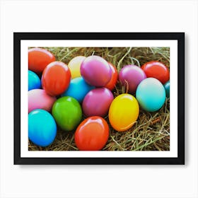 Colorful Easter Eggs 3 Art Print