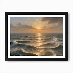 Sunrise Over The Ocean Art Print