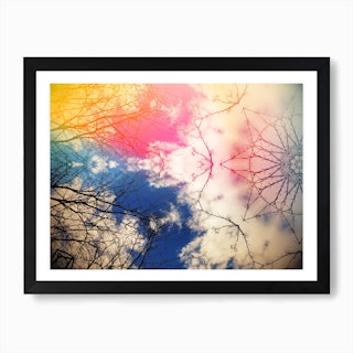 Cloudgazing Kaleidoscope Bohemian Art Print
