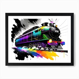 Train Painting Art Print