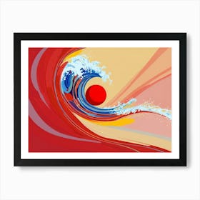 Azure Wave Art Print