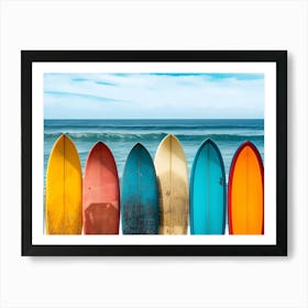 Colorful Surfboards 1 Art Print