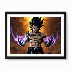 Dragon Ball Z Wallpaper 45 Art Print