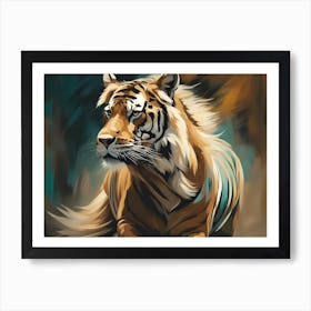 Tiger Chimera Preying Art Print