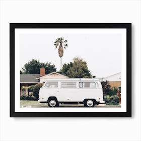 White Beach Van Art Print