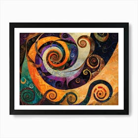 Spirals Metal Print Art Print