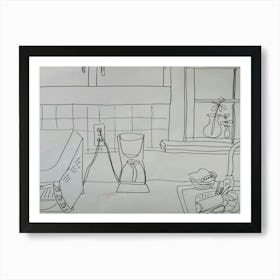 Kitchen Scene Art Print